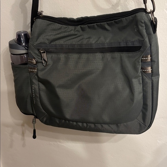 Travelon Anti Theft Active Large Crossbody Bag Charcoal - Picture 3 of 8